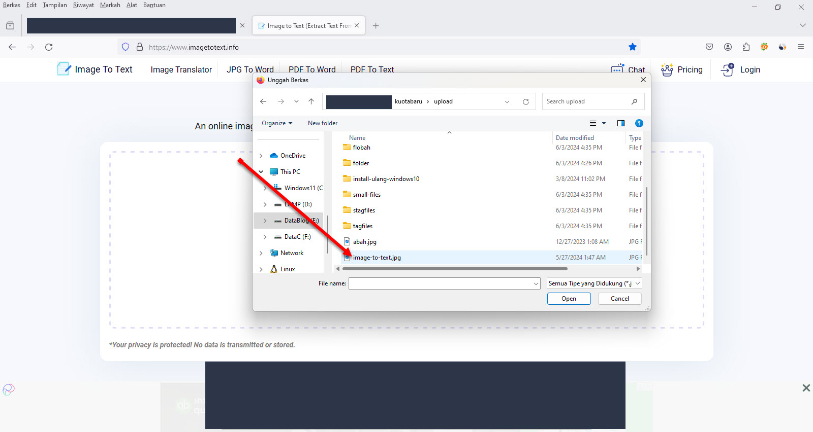 Cara Merubah Gambar Menjadi Text Dengan Aplikasi Online