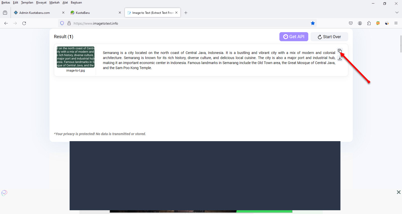 Cara Merubah Gambar Menjadi Text Dengan Aplikasi Online