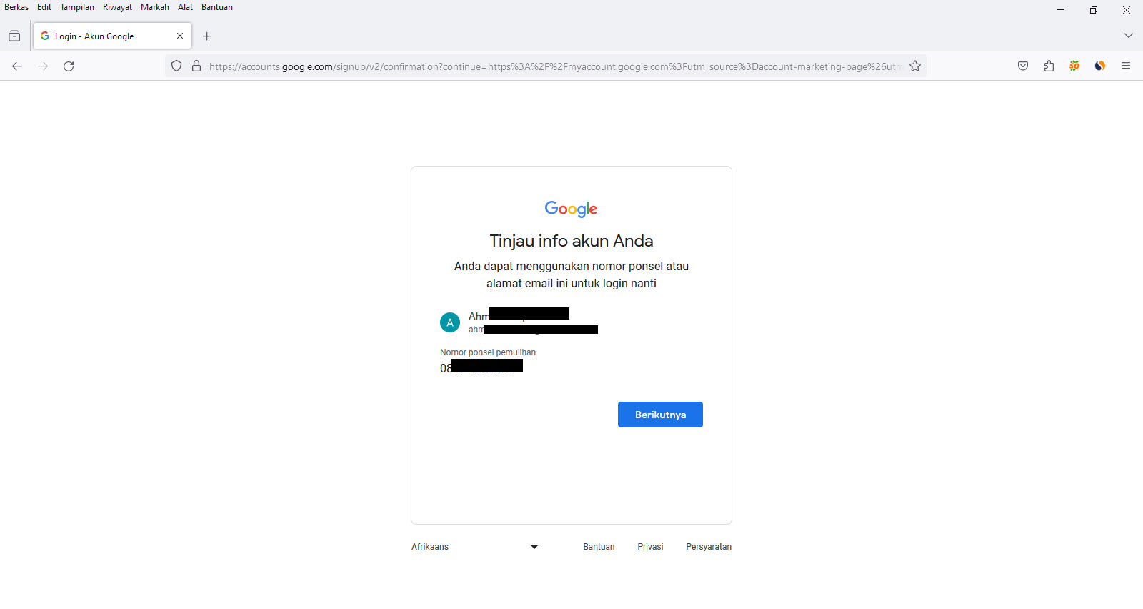 Cara Membuat Akun Google Baru