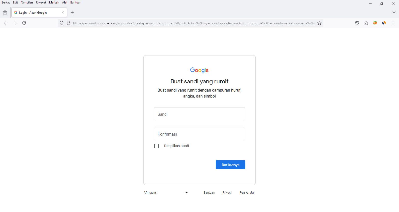 Cara Membuat Akun Google Baru