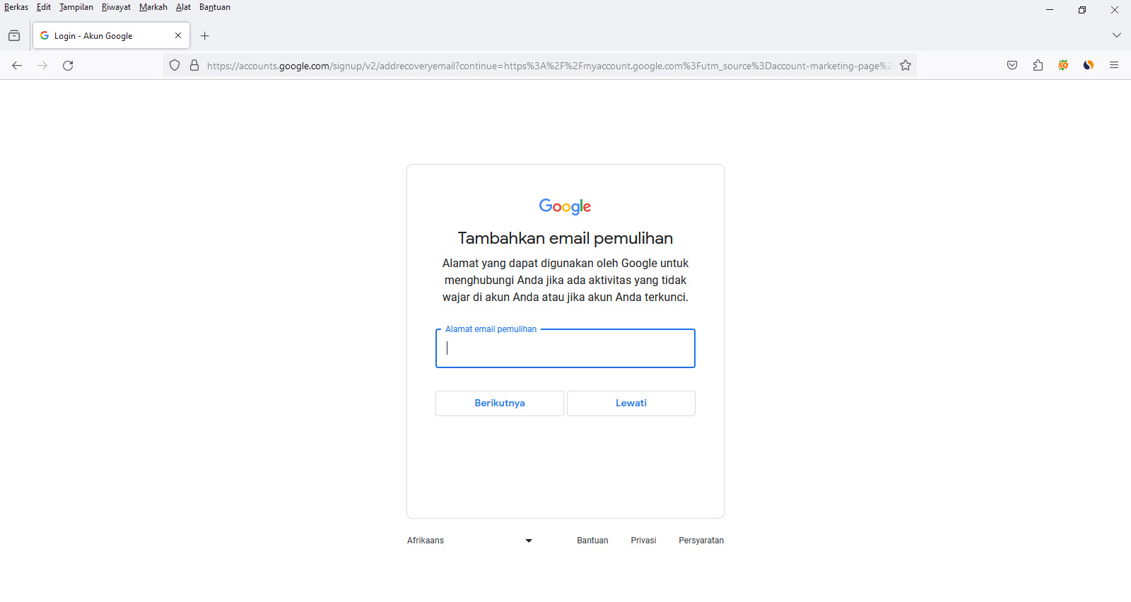 Cara Membuat Akun Google Baru