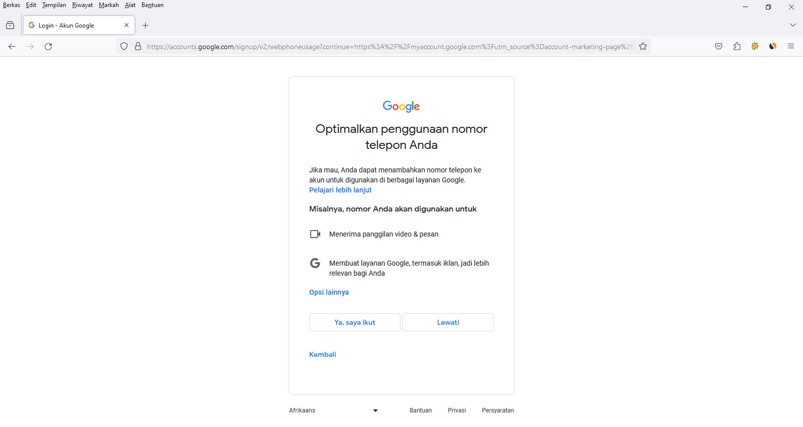 Cara Membuat Akun Google Baru