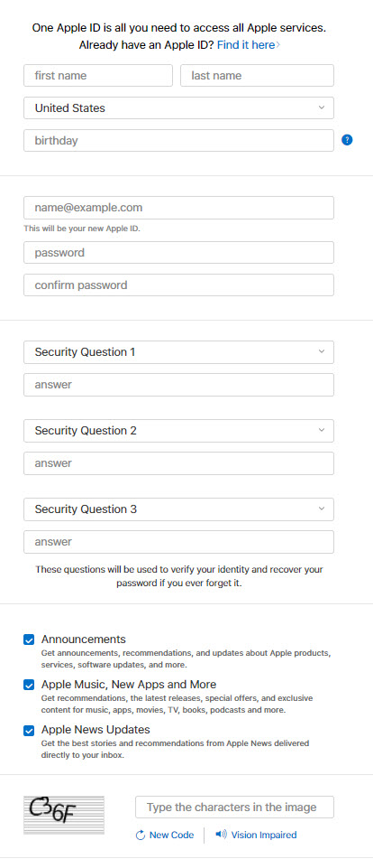 Cara Membuat ID Apple Baru Cara Membuat ID Apple Baru