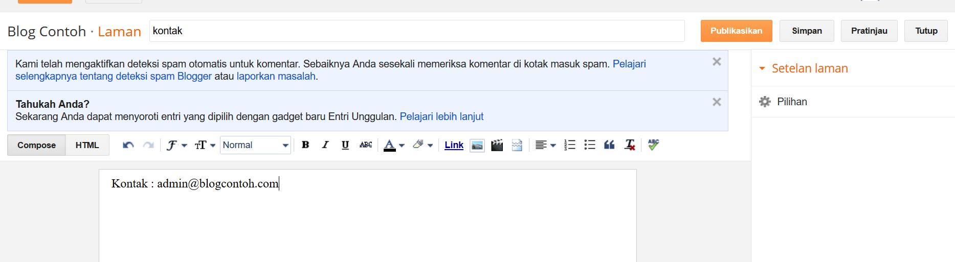 Tutorial Membuat Blog Profesional Di Blogspot Dengan Gratis