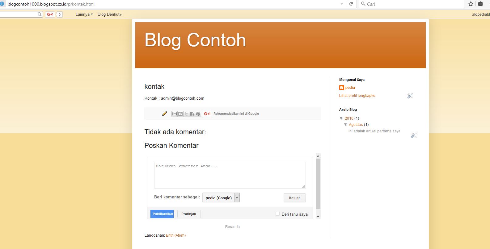 Tutorial Membuat Blog Profesional Di Blogspot Dengan Gratis