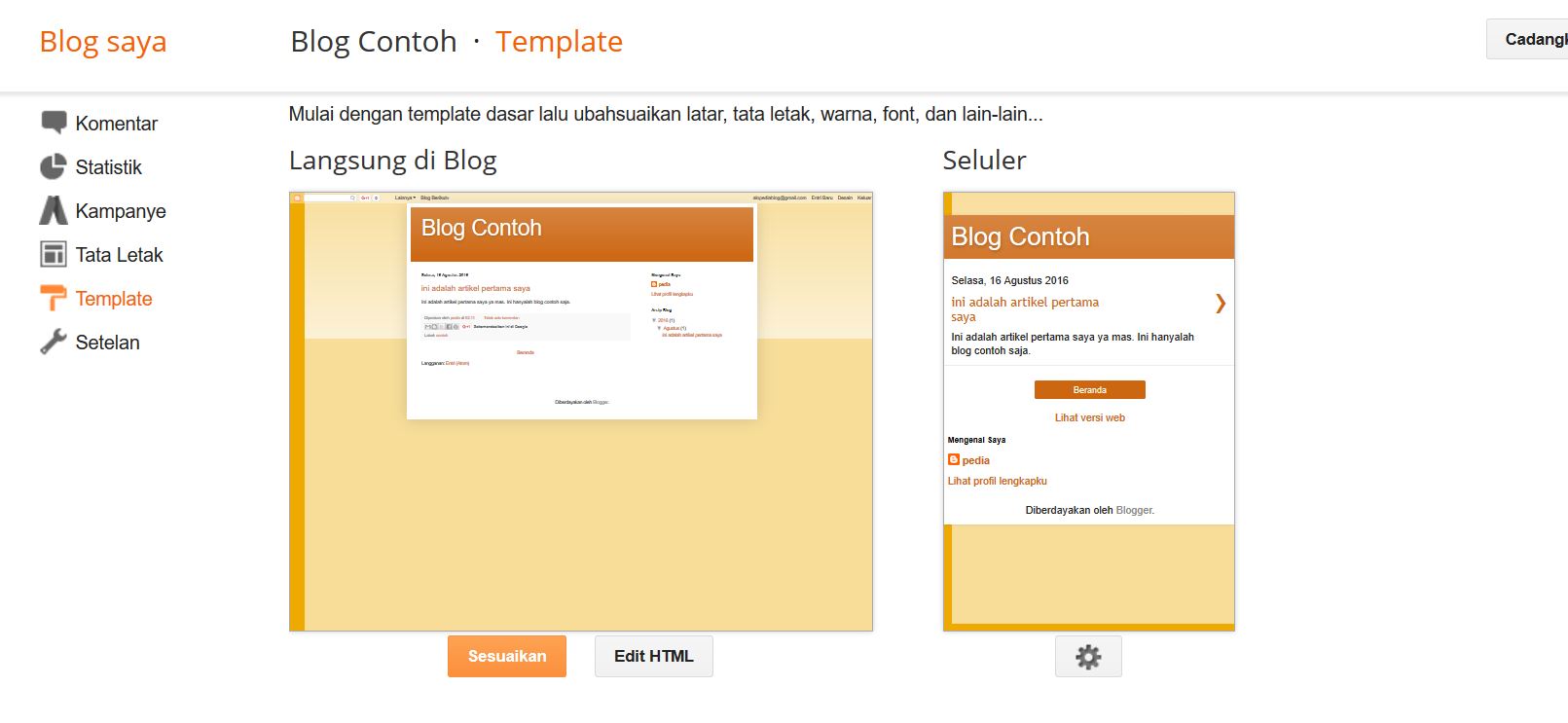 Tutorial Membuat Blog Profesional Di Blogspot Dengan Gratis