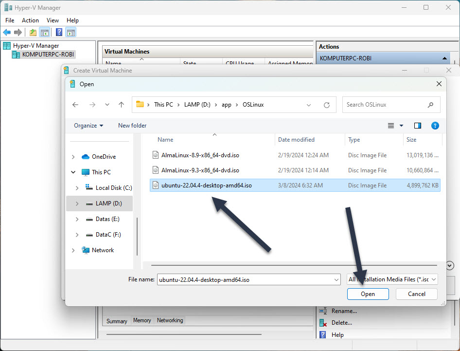 Cara Install Ubuntu 22.04 Di Mesin Virtual Hyper-V