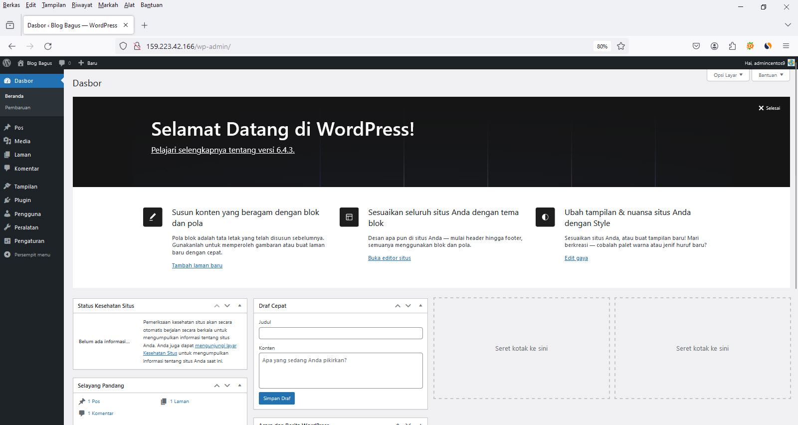 Cara Menginstall Wordpress Di Centos 9 Stream Dengan Nginx PHP MySQL