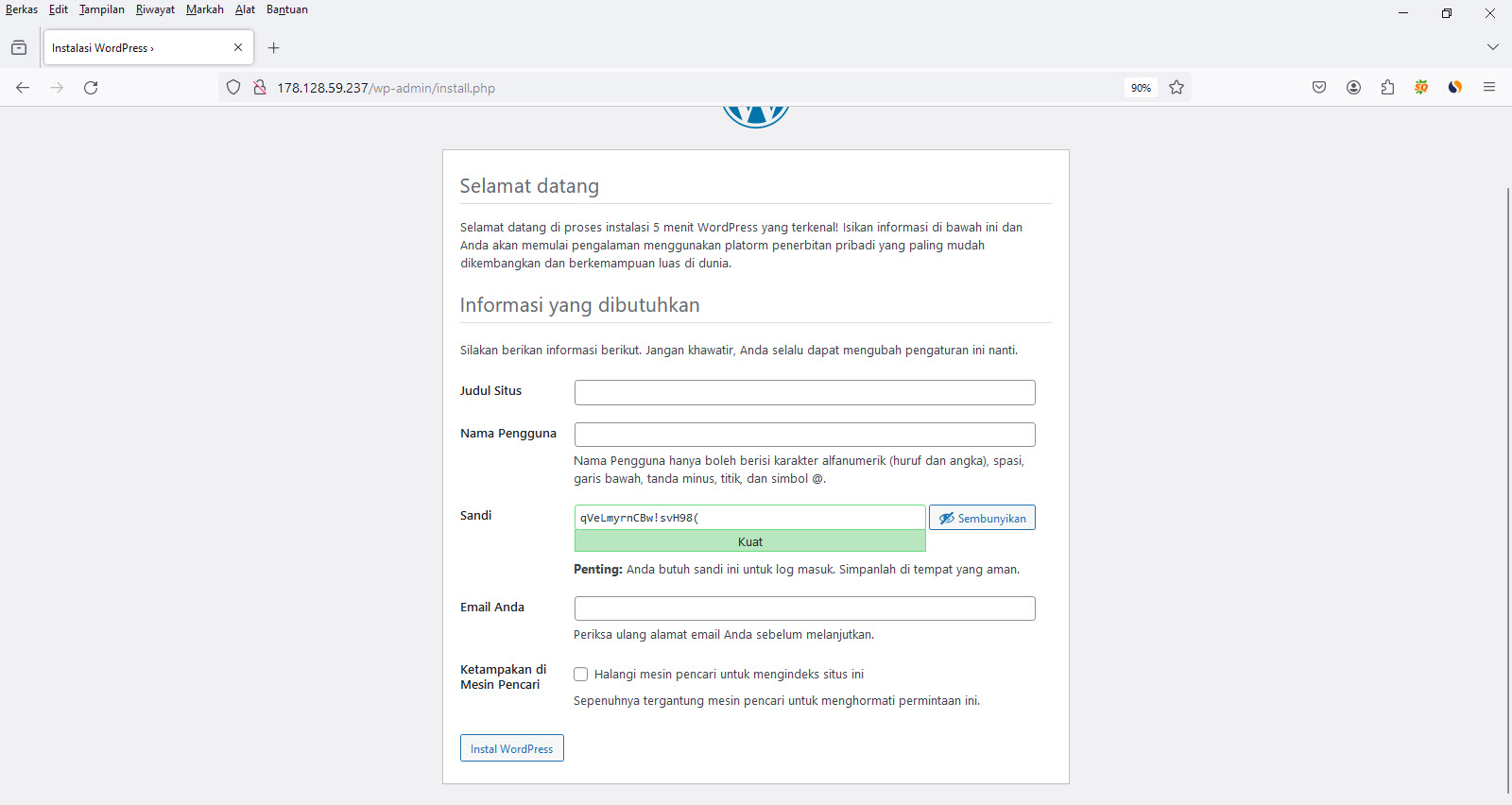 Cara Menginstall Wordpress Di Ubuntu 22.04 LTS Server Menggunakan Apache PHP Dan Mariadb
