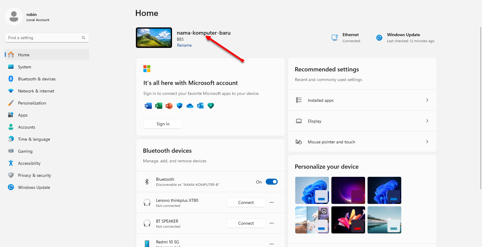 Cara Mengganti Nama Komputer Windows 11