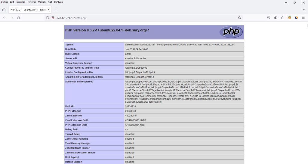 Cara Menginstall WordPress Di Ubuntu 22.04 LTS Server Menggunakan Apache PHP Dan Mariadb