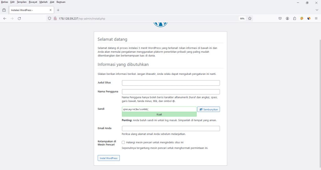 Cara Menginstall WordPress Di Ubuntu 22.04 LTS Server Menggunakan Apache PHP Dan Mariadb