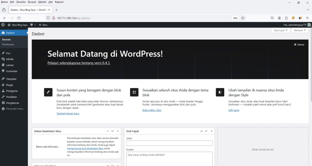 Cara Menginstall WordPress Di Ubuntu 22.04 LTS Server Menggunakan Nginx PHP Dan Mariadb TAI ASU